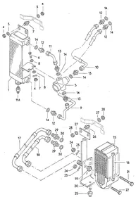 Oil cooler — VW GTI factory diagram