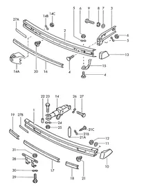 Bumper — VW GTI factory diagram