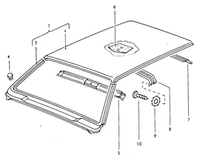 Roof — VW GTI factory diagram