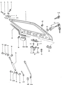Rear lid — VW GTI factory diagram