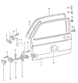 Doors — VW GTI factory diagram