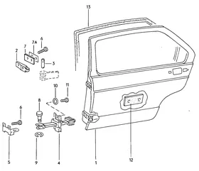 Doors — VW GTI factory diagram
