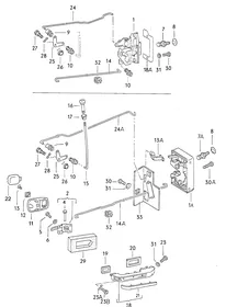 Door lock — VW GTI factory diagram