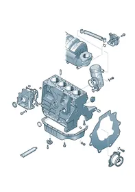 Cylinder block — VW GTI factory diagram