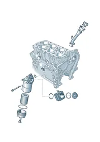 Oil filter — VW GTI factory diagram