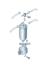 Fuel filter — VW GTI factory diagram