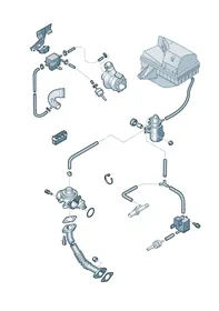 Vacuum system — VW GTI factory diagram