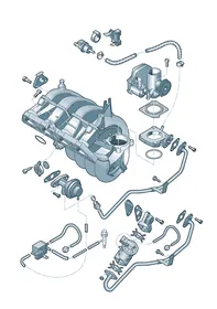 Intake system — VW GTI factory diagram