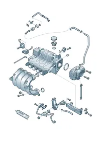 Throttle valve control element — VW GTI factory diagram