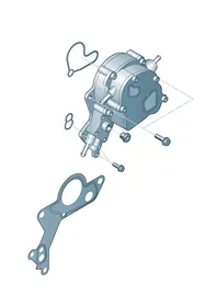 Fuel and vacuum pump — VW GTI factory diagram