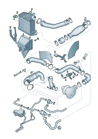 Charge air cooler — VW GTI factory diagram
