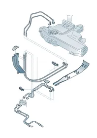 Fuel line — VW GTI factory diagram