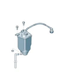 Activated charcoal container — VW GTI factory diagram