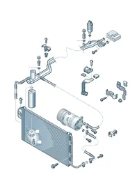 A/C condenser — VW GTI factory diagram