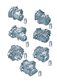 5 & 6 speed manual gearbox — VW GTI factory diagram