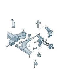 Wishbone — VW GTI factory diagram