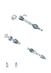 Drive shaft — VW GTI factory diagram