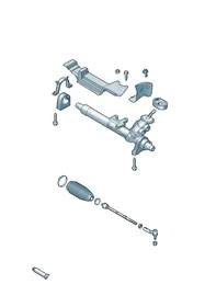 Steering gear — VW GTI factory diagram