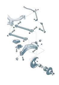 Axle guide — VW GTI factory diagram