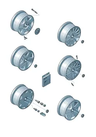Aluminium rim — VW GTI factory diagram