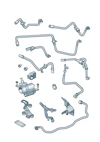 Vacuum hoses — VW GTI factory diagram