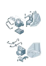 Anti-locking brake system — VW GTI factory diagram