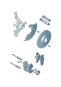 Disc brake — VW GTI factory diagram