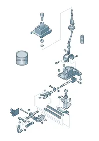 Selector mechanism — VW GTI factory diagram