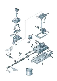 Selector mechanism — VW GTI factory diagram
