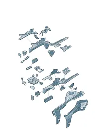 Side member — VW GTI factory diagram