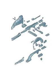 Wheel housing — VW GTI factory diagram