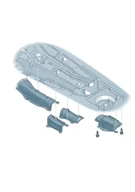 Heat insulation — VW GTI factory diagram