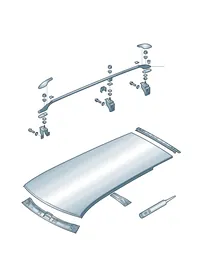 Roof — VW GTI factory diagram
