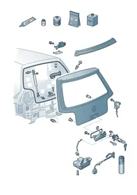 Rear lid — VW GTI factory diagram