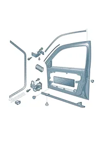 Doors — VW GTI factory diagram