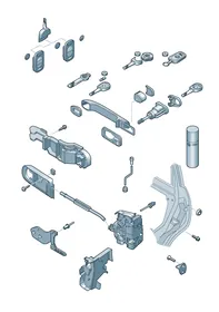 Door lock — VW GTI factory diagram