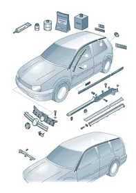 Protective strips — VW GTI factory diagram