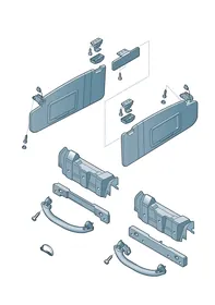 Sun vizors — VW GTI factory diagram