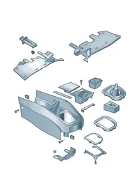 Centre console — VW GTI factory diagram