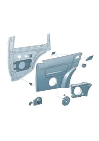 Side panel trim — VW GTI factory diagram