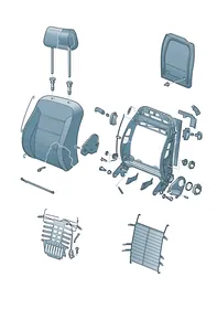 Backrest — VW GTI factory diagram