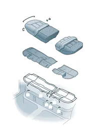 Seat, divided — VW GTI factory diagram