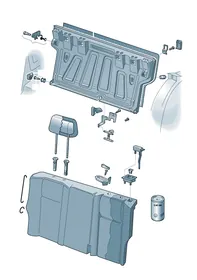 Backrest — VW GTI factory diagram