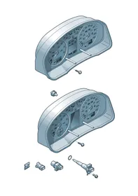 Combi-instrument — VW GTI factory diagram