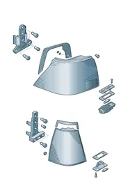 Brake, turn signal and taillights — VW GTI factory diagram