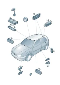 Interior and reading light — VW GTI factory diagram