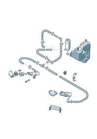 Headlight washer system — VW GTI factory diagram