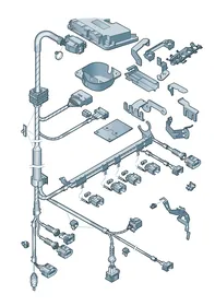 Wiring set — VW GTI factory diagram