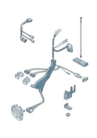 Wiring harness section — VW GTI factory diagram