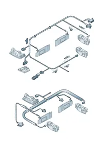 Roof wiring harness — VW GTI factory diagram